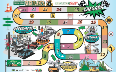 Material: Jogo de tabuleiro e cartas “Trilhas para a segurança”